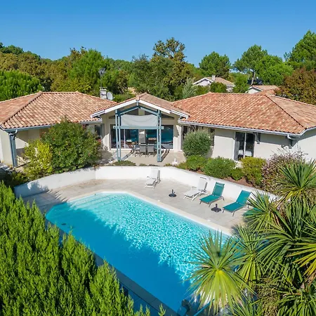 Familiale Avec Piscine Chauffee, Clim, 4 Chambres, Proche Golf Et Plages - Fr-1-319-565 Biscarrosse